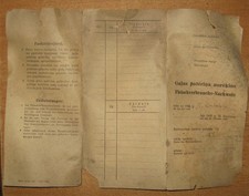 WWII Original invoice for meat delivery Latvia/Germany 1943 picture