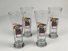 Lot-4 Vintage 1987 Anheuser-Busch Spuds Mackenzie Bud Light Pilsner Beer Glass picture