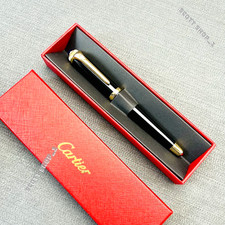 CARTIER Black Gold Composite Rollerball Pen Executive AD VIP Gift Rare picture