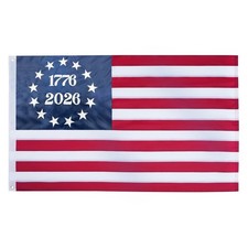 TOPFLAGS 1776-2026 Betsy Ross Flag 4x6 Feet Heavy Duty Outdoor Embroidered 13... picture