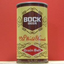 Grain Belt Bock Beer 12 oz Can Narrow Brown Bands Minneapolis Minnesota 430 B/O picture