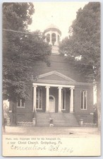 1904 Christ Church Gettysburg PA Vintage Photo Postcard by Rotograph picture