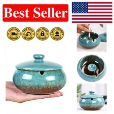 Unique Handmade Ceramic Windproof Ashtray - Perfect for Engagements & Gifts picture