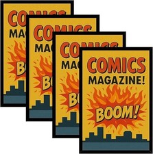4 Pack Comic Book Frame Display up to 6 3/4 x 10 1/4 Comic Book Wall & Tabletop picture