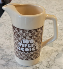 New 100 Pipers Seagram's Scotch Whisky Whiskey Pitcher Vintage 70s  7