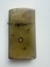 Vintage 1984 Zippo Solid Brass Lighter 1932-1984 Bradford PA For Repair picture