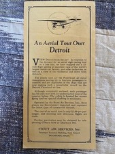 RARE 1932 Brochure for Aerial Tour over Detroit picture