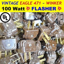 VINTAGEš„FLASHERš„100W/125V PLUG-IN 15P UL POLERIZED EAGLE 471 WINKER TABLE LAMP picture
