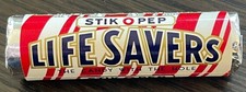 Vintage 1950’s LIFE SAVERS CANDY ROLL STIK-O-PEP Unopened NOS Mint picture