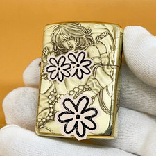 Engraved Woman Design 3D Relief Zippo Armor Brass Lighter Collectible Gift picture