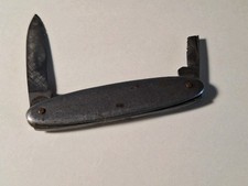 Vintage VOM CLEFF & Co, GERMANY - 2 Blade Pocket Knife - Stainless Handle picture