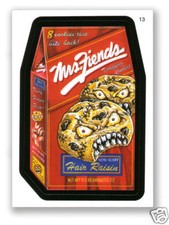 2006 TOPPS WACKY PACKAGES SERIES #4 - MRS. FIENDS COOKIES - STICKER #13 - MINT picture