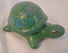 Ceramic Turtle Covered Dish - Green / Blue picture