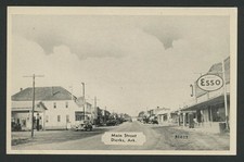 Dierks Howard Co. AR: c.1940 Postcard MAIN STREET, Gulf Esso Gas Stations, More picture