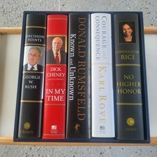 2020 Premiere Collector's Autograph Set Books Bush, Rowe, Cheney, Rumsfeld W/COA picture