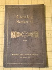 Vintage Reliance Measuring Instruments Company Catalog Chicago INV-P1160 picture