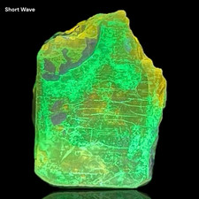 166 Ct. Rare Fluorescent Apatite Crystal W/Hyalite From SKARDU, PAKISTAN picture