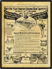 1912 Louden Machinery NEW Metal Sign - 24