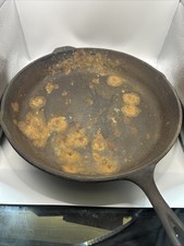 Vintage L SK US Lodge No. 14 3 Notch Heat Ring Cast Iron Skillet American Made picture