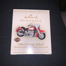 Hallmark Keepsake Miniature 1986 Heritage Softail Harley Davidson Ornament 2006 picture