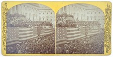 Rare 1877 Rutherford Hayes Inauguration Stereo Photo | Jarvis, Washington, DC picture