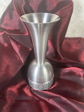 Vintage Mid-Century Selandia Pewter Vase, Norway Scandinavian Gorgeous picture