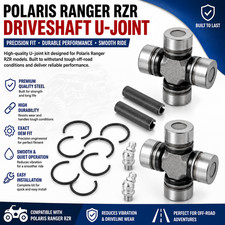 2x Front & Rear driveshaft u-joint For Polaris Ranger RZR Scrambler... picture