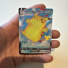 Pokémon TCG Surfing Pikachu VMAX 009/025 Celebrations Holo Ultra Rare Near Mint picture