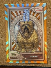 2026 Topps Mint Marvel Encased Lockjaw ORANGE Foil 21/25 - Bronze Card #12 picture