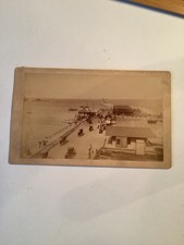 1889 Nantucket “Steamboat Landing” Steamship Brant Point Cabinet Card Photo picture