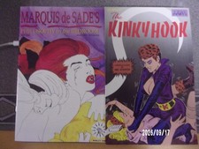 ADULT LOT 5 VF+ BKS,MARQUIS DESADE#1,KINKY HOOK#1,TAWNY TALES #1,SPANDEX TIGHTS picture