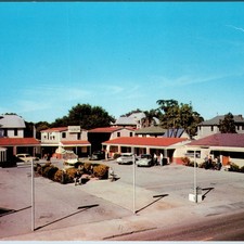 c1950s Tampa FL Hancocks Hotel Court Postcard Route 41 Mid-Century Modern picture