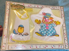 Vtg Glenco Infant Gift Box Set - Clown & Chick NOS picture