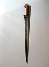 Damascus Ivy Hilt Dagger 1900s Antique Pesh Kabz Authentic Very Rare Collectible picture