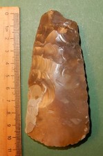 Early Polished thin-butted THINBLADED flint axe. Danish Stoneage dating 3200 b.c picture