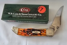 2004 Case XX 98117 Autumn Bone 61265LC SS Mid Folding Hunter Knife NIB USA picture