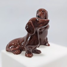 Vintage Marston Dachshund Weiner Dog ceramic Salt & Pepper Shakers OP picture