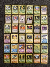 99x Pokemon Base Set 1999 Cards WOTC Vintage Bundle Job Lot Pikachu LP picture
