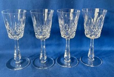 Set of 4 ~ Vintage Galway Irish Crystal Clifden Claret Red Wine Glasses 6.75