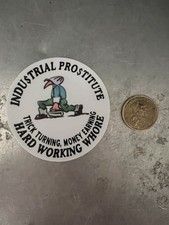 Industrial Prostitute Hardhat Sticker 3” Diameter picture