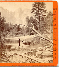 On The Merced River, Cathedral Rocks, Yosemite Valley--Anthony Stereoview G95 picture