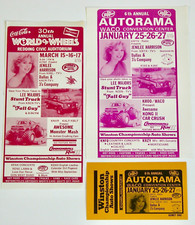Vtg 80s AUTORAMA Auto Show Ticket WORLD OF WHEELS Hot Rod Event WACO TX REDDING picture