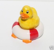 Retro Rubber Ducky On Life Preserver Stacker Salt & Pepper Shakers Beach Decor picture