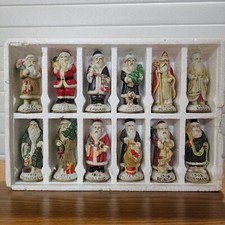 Vintage Heilig-Meyers Santas From Around The World Porcelain Figures picture