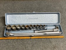 Rare Craftsman 1960’s 1/2” Dr Breaker Bar Socket Set 14 Pc USA picture