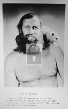 W R Willey Mountain Man With Opossum Possum - Reprint picture