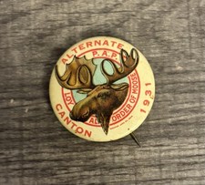 Vintage 1931 P.A.P. Loyal Order Of Moose Pinback Button picture