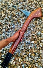 Custom Handmade Gun Stock  War Club Damascus Steel Sharp Blade Best Gift For Him picture