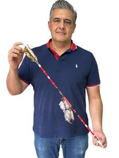 decorative Large REAL NAVAJO ARROW , handcrafted ,  by Carlos Longoria , RED 1 picture