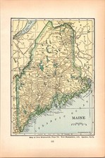 Maine Maryland & Delaware 1927 Atlas Map TK18 picture